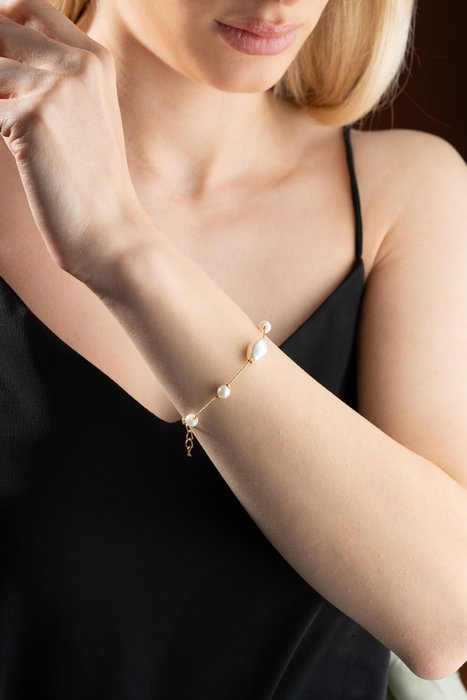 Heliophilia Silver Pulsera Dorado y Blanco Heliophilia Silver Pulsera Dorado y Blanco